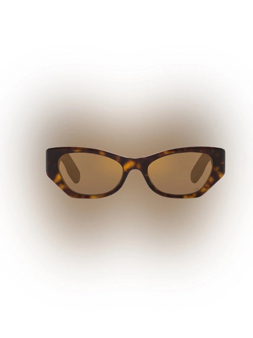 Dior Lady 95.22 B1 Tortoiseshell Oval Women's Sunglasses - Brown Lens